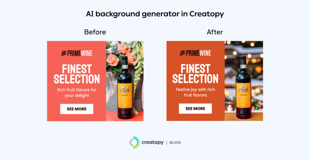 example of ai image background generator in Creatopy